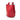 Red Burberry Grained Calfskin Lorne Bucket Bag