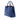 Blue Prada Medium Saffiano Cuir Double Handle Satchel