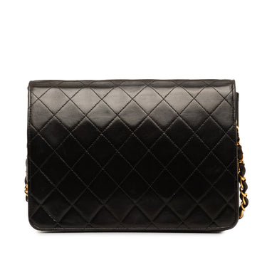 Black Chanel CC Quilted Lambskin Shoulder Bag - Designer Revival
