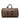 Brown Louis Vuitton Damier Ebene Keepall 50 Travel Bag