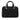 Black Chanel Old Travel Line Nylon Handbag