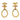Gold Chanel CC Drop Earrings Fashion Jewellery Necklace - Designer Revival