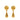 Gold Chanel Gold Plated CC Teardrop Clip On Earrings - Designer Revival
