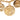 Gold Chanel CC Gold Plated Medallion Collar Necklace