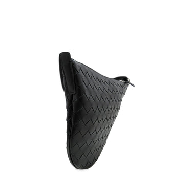 Black Bottega Veneta Intrecciato Virgule Shoulder Bag - Designer Revival