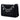 Black Chanel Quilted Suede Cocostellar Wallet on Chain Crossbody Bag