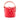 Red Chanel CC Quilted Lambskin Top Handle Round Vanity Case with Chain Satchel