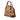 Beige Burberry Haymarket Check Canvas Dome Satchel