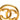 Gold Chanel CC Gold Plated Round Brooch