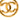 Gold Chanel CC Gold Plated Round Brooch