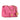 Pink Chanel Mini Square Classic Lambskin Pearl Crush Single Flap Crossbody Bag