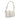 White Fendi Versace Vitello Seta Fendace Mini Brooch Baguette Satchel - Designer Revival
