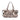 Gold Burberry Small Metallic Calfskin Curzon Satchel