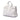 White Saint Laurent Small Grained Calfskin Supple Sac De Jour Satchel