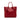 Red Prada Vitello Daino Open Convertible Tote Satchel