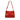 Red Bottega Veneta Nappa Intrecciato Flap Shoulder Bag