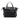 Black Gucci Large Leather Bamboo Bar Tote