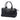 Black Burberry Small Heritage Grain Leather Gladstone Satchel