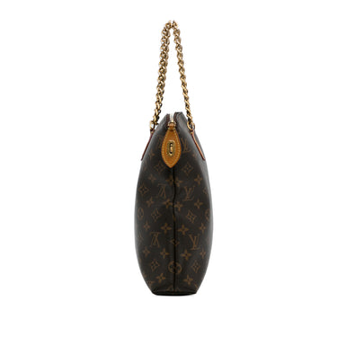 Brown Louis Vuitton Monogram Lockit Chain MM Tote Bag