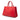 Red Louis Vuitton Monogram Very Leather Very Zipped Satchel