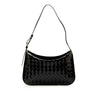 Black Bottega Veneta Patent Intrecciato Shoulder Bag - Designer Revival