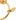 Gold Chanel CC Gold Plated Medallion Key Chain