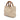 Beige Gucci Mini Calfskin Bamboo Shopper Satchel