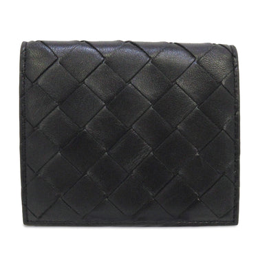 Black Bottega Veneta Intrecciato Leather Bifold Wallet - Designer Revival