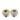 Beige Chanel CC Resin Brass Push Back Earrings