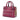 Purple Burberry Baby Studded Leather and House Check Banner Satchel