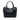 Black Prada Vitello Daino Open Convertible Tote Satchel