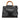 Black Gucci Medium Leather Bamboo Nymphaea Satchel