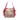 Brown Burberry Small Leather Trimmed Haymarket Check Coated Canvas Canterbury Bow Tote
