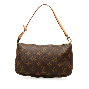 Brown Louis Vuitton Monogram Pochette Accessoires Shoulder Bag - Designer Revival