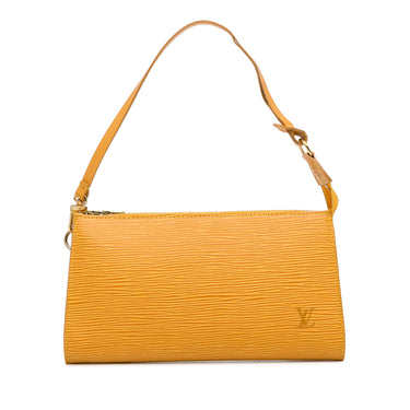 Yellow Louis Vuitton Epi Pochette Accessoires Baguette - Designer Revival