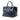 Blue Prada Glace Calf Twin Pocket Double Handle Satchel