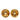 Gold Chanel Gold Plated CC Round Clip On Earrings