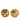 Gold Chanel Gold Plated and Silver Plated CC Round Clip On Earrings - Designer Revival