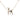 Gold Chanel CC Brass Faux Pearl and Strass Deer Pendant Necklace