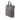 Gray Prada Soft Calf Open Convertible Tote Satchel