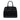 Black Prada Saffiano Vernice Trimmed Tessuto Parabole Tote