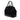 Black Prada Saffiano Vernice Trimmed Tessuto Parabole Tote