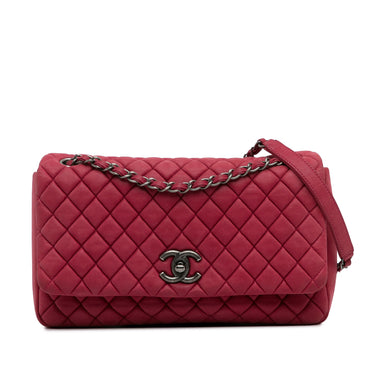 Red Chanel Medium New Bubble Flap Shoulder Bag