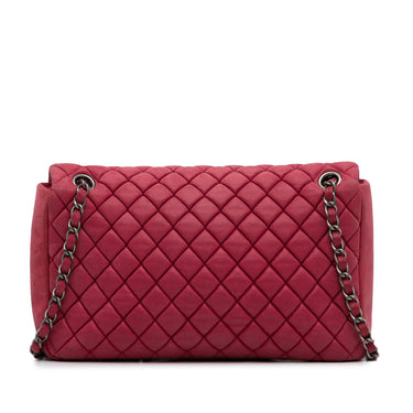 Red Chanel Medium New Bubble Flap Shoulder Bag - Designer Revival