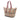 Beige Burberry Medium Haymarket Check Coated Canvas Salisbury Tote