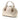 Gold Burberry Small Grained Calfskin Bloomsbury Top Handle Bag Satchel