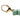 Green Louis Vuitton Resin Play Time Monogram Key Chain and Bag Charm