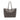 Gray Saint Laurent Large Leather East West Shopping Tote