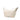 White Gucci Grained Calfskin Logo Half Moon Crossbody