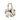 Silver Hermès Palladium Plated Elephant Cadena Lock Charm Key Chain